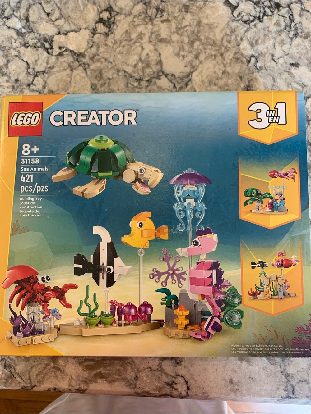 LEGO Creator Sea Animals Set - Green, Pink, Yellow, Red, Black, White NIB